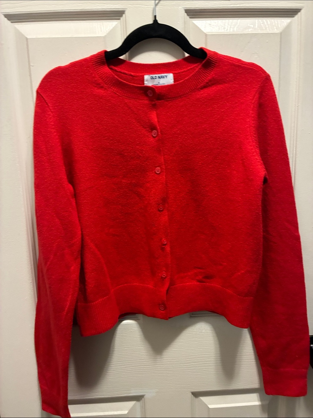Old Navy Bright Red Button-Up Cardigan